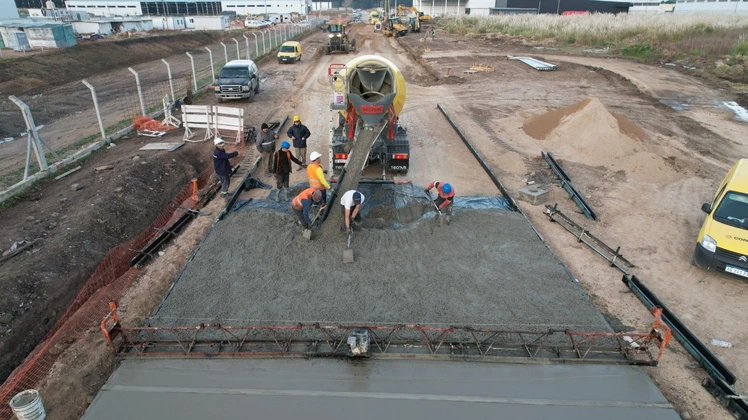 Obras en el Parque Industrial Mar del Plata 2